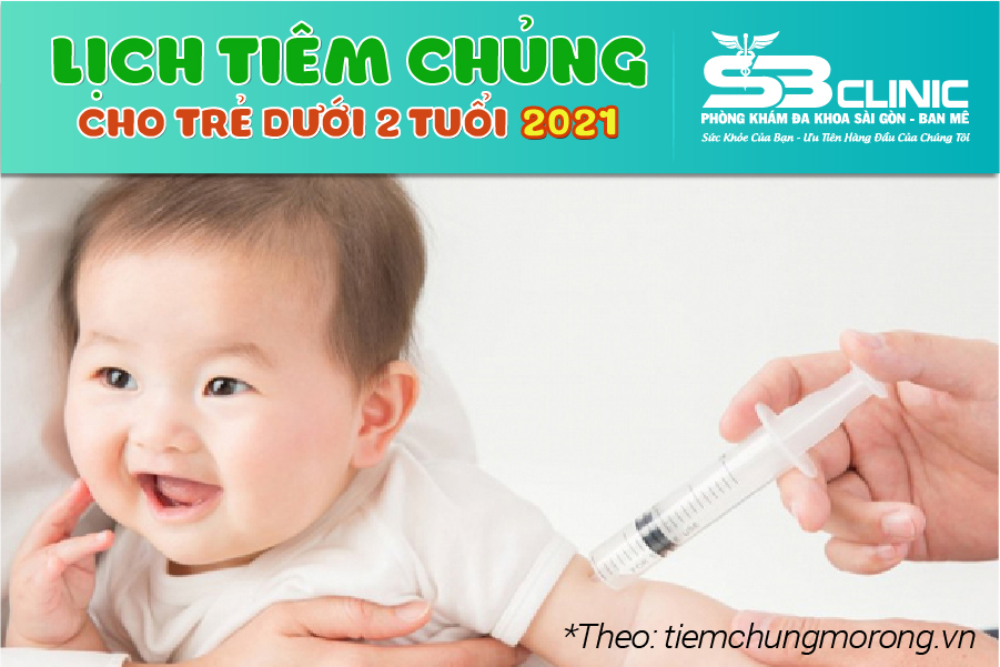 Lịch tiêm chủng chi tiết cho trẻ 2021